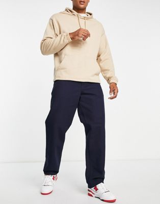 Carhartt WIP simple relaxed straight pant in blue wash