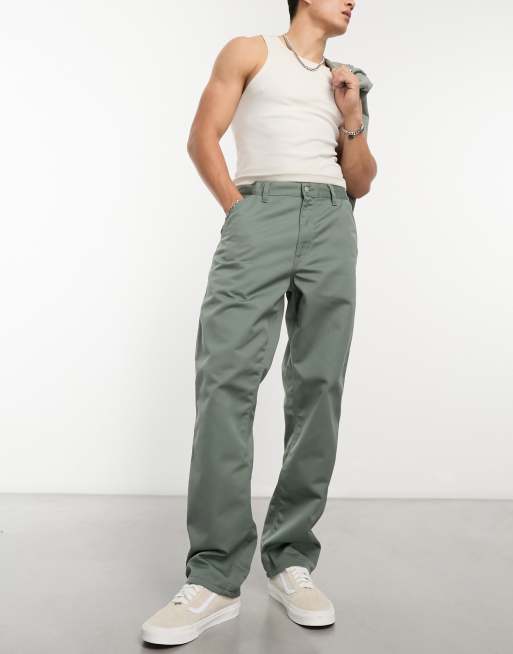 Carhartt WIP - Simple - Ruimvallende rechte broek in groen