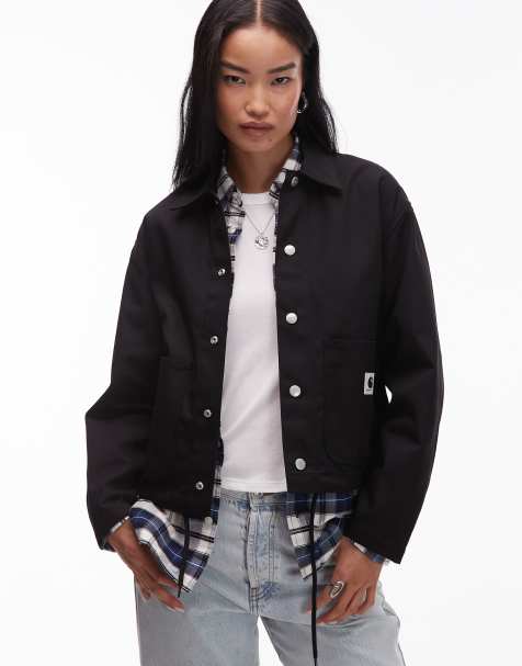Carhartt WIP simple shirt jacket in black - view 1