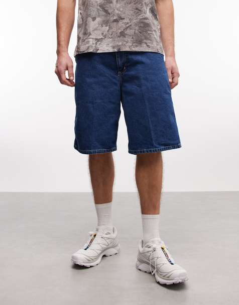 Carhartt WIP simple shorts in mid wash - view 1