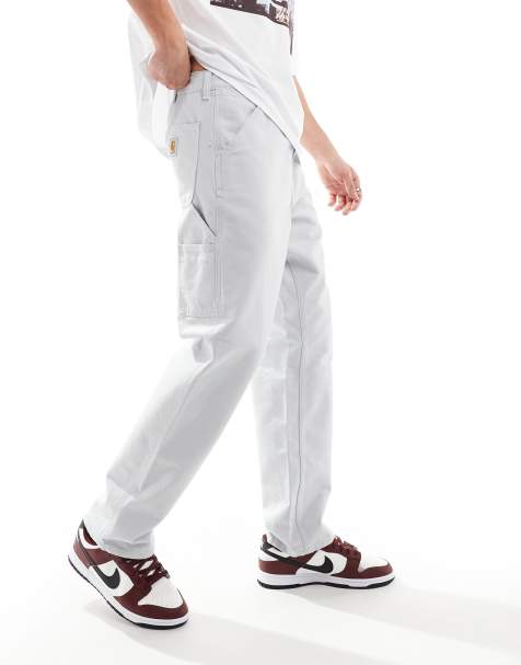 Carhartt WIP single knee carpenter trousers in grey - view 1