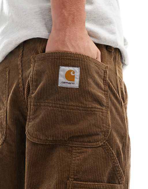 Obey Big Timer corduroy carpenter pants in brown