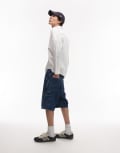 [Carhartt WIP] Carhartt WIP single knee jorts in mid wash blue W34 Mid Blue