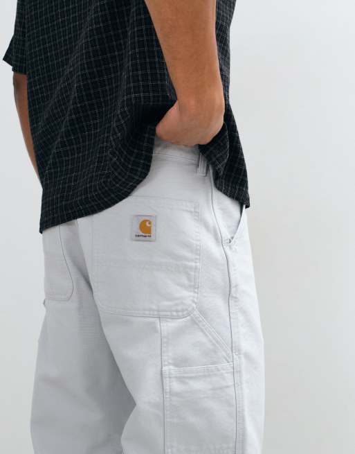 Carhartt WIP Single Knee loose-fit carpenter trousers in grey, 2 of 5