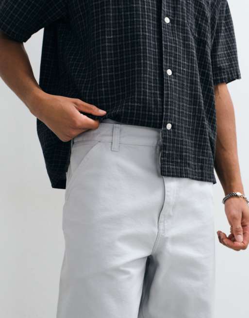 Carhartt WIP Single Knee loose-fit carpenter trousers in grey, 4 of 5