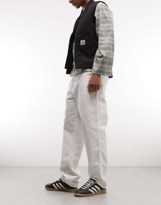 Carhartt WIP Single Knee loose fit jeans i hvid, 3 af 5