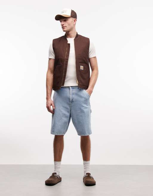 Carhartt WIP Single Knee Loose-Fit-Shorts in heller Waschung Blau, 4 von 5