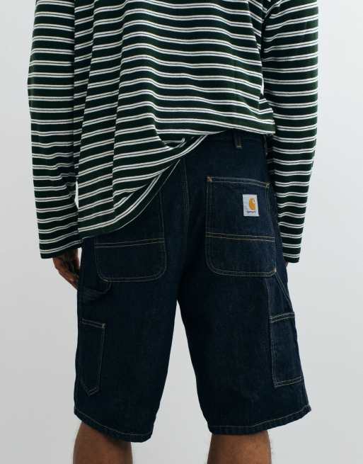 Carhartt WIP Single Knee loose fit shorts in rinse, 3 of 5