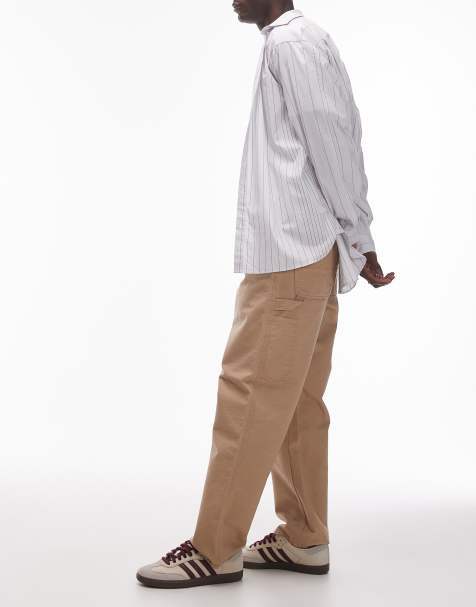Carhartt WIP single knee pant in beige - view 1