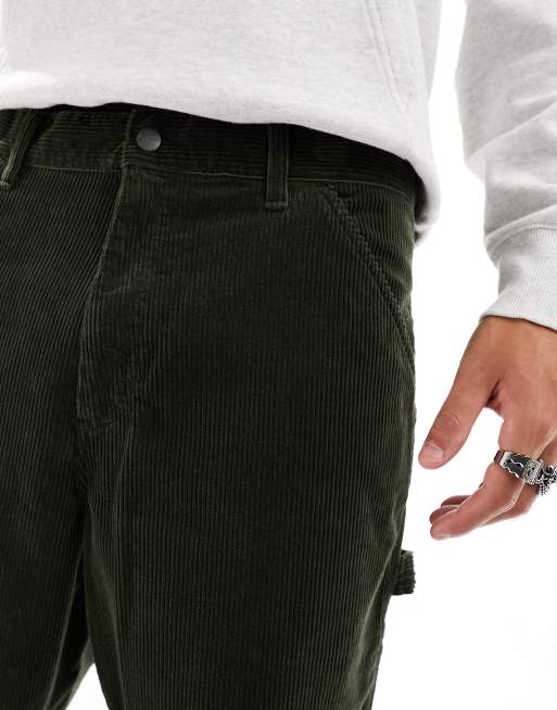 Carhartt WIP - Single Knee - Pantalon droit décontracté en velours côtelé - Vert, 5 de 5