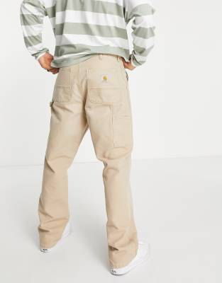 carhartt single knee pant beige