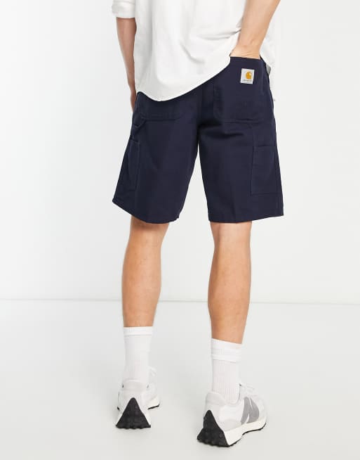 Carhartt WIP single knee shorts in navy