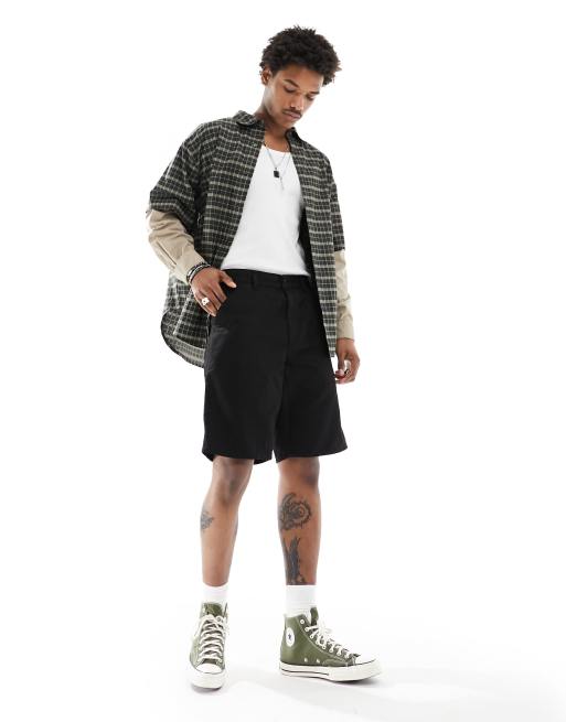 Carhartt WIP – Single Knee – Shorts in Schwarz