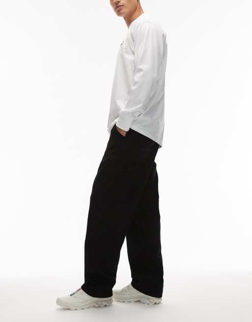 Carhartt WIP - Single Knee - Sorte denimjeans med lige ben , 3 af 5