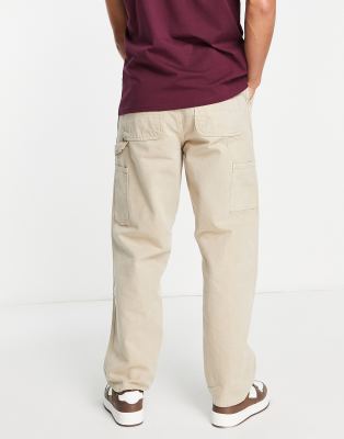 carhartt single knee pant beige