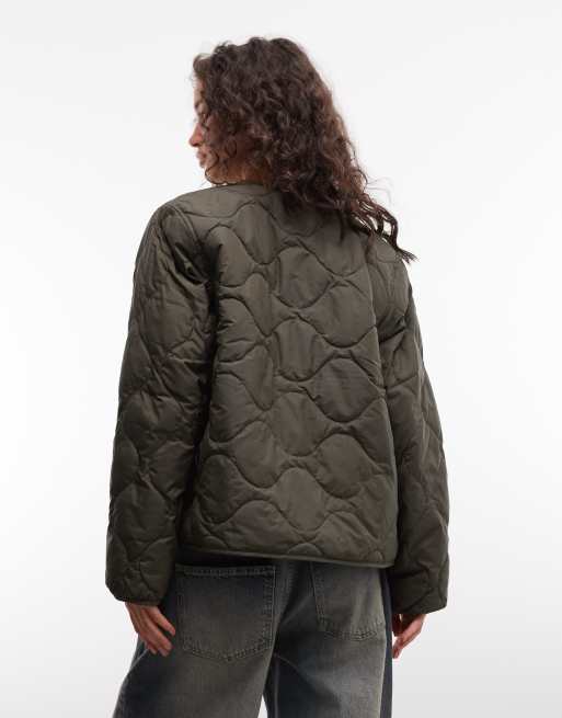 Carhartt WIP Skye liner jacket in dark khaki, 4 of 4