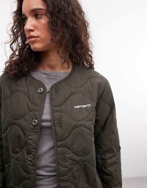 Carhartt WIP Skye liner-jakke i mørk khaki, 3 af 4