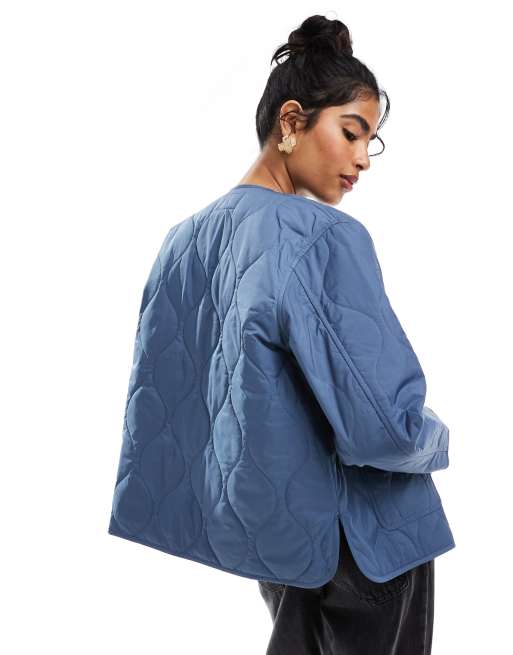 Carhartt WIP – Skyler – Blå, fodrad jacka, 4 av 4