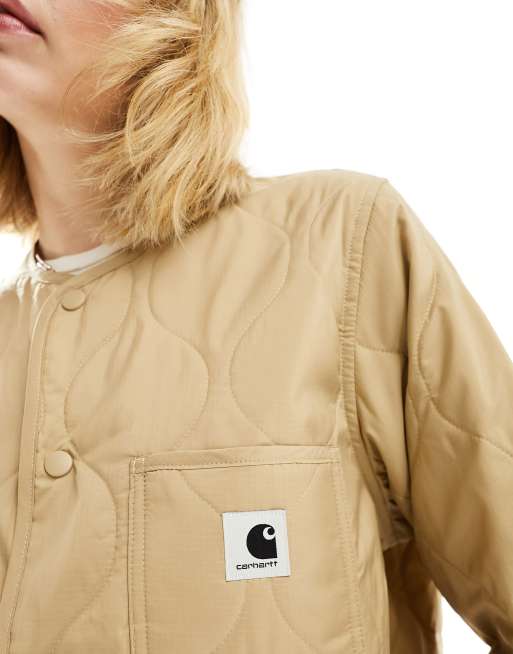 Carhartt WIP - Skyler - Doorgestikt jack in beige, 3 van 4