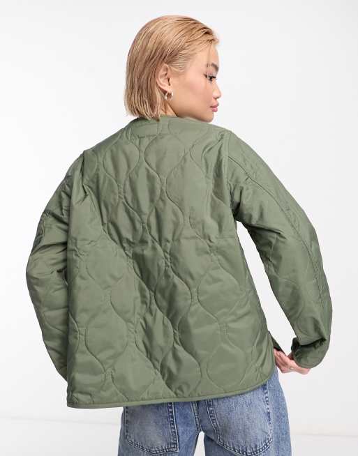 Carhartt WIP skyler quilted overshirt in green