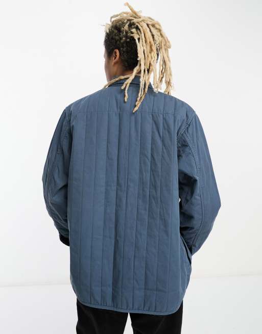 Carhartt WIP Skyler quilted overshirt in blue