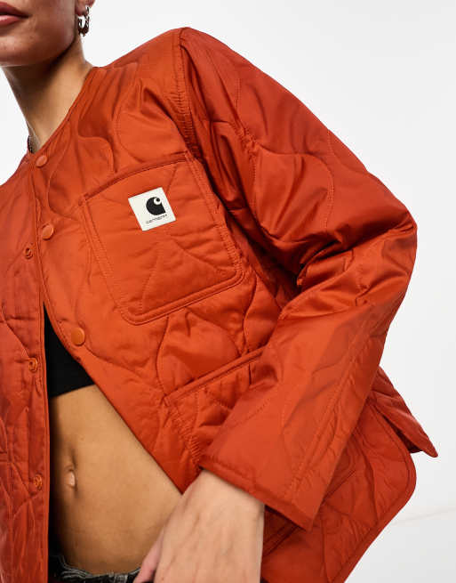 Carhartt WIP Skyler Veste l g re matelass e Orange ASOS