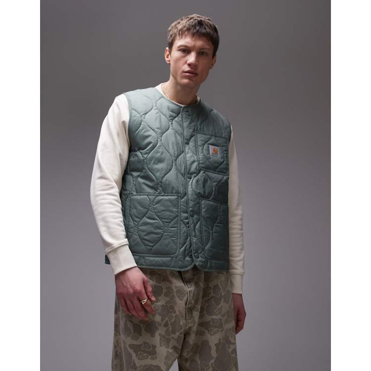 Carhartt WIP SKYTON VEST キルティングベスト Carhartt WIP skyton vest in green | ASOS