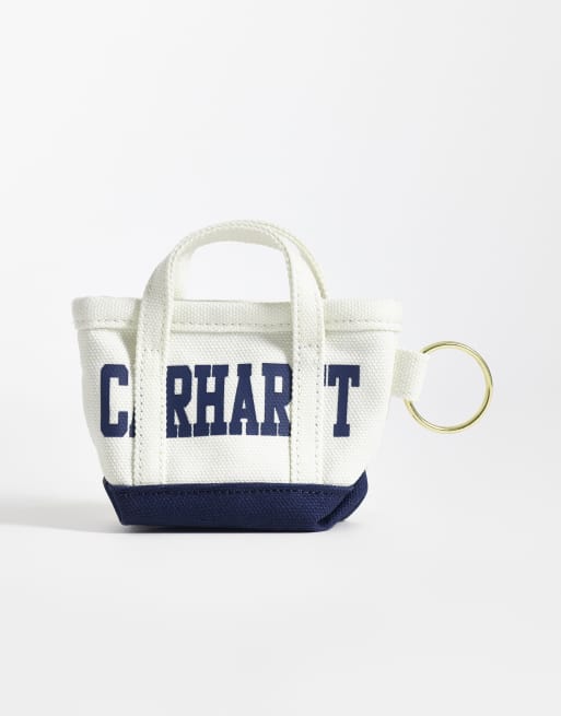 Carhartt WIP - Sleutelhanger met mini tote tas in gebroken wit, 2 van 3
