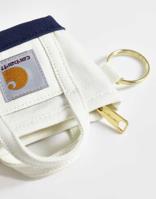Carhartt WIP - Sleutelhanger met mini tote tas in gebroken wit, 3 van 3