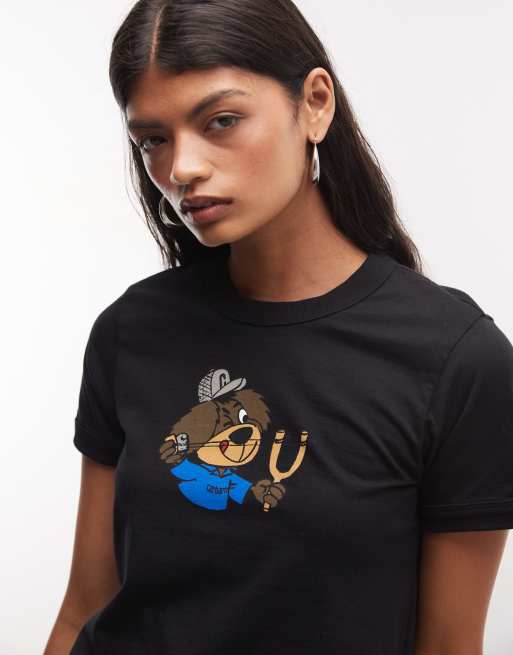 Carhartt WIP Slingshot T-shirt in zwart, 3 van 4