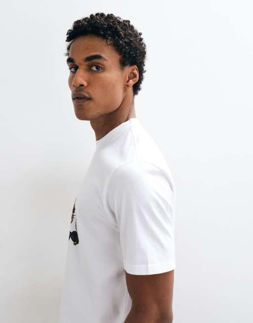 Carhartt WIP Slingshot T-shirt med frontprint i hvid, 4 af 5