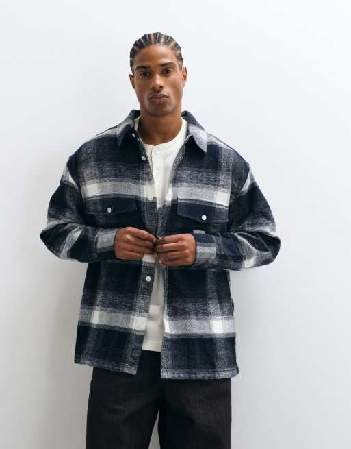 Carhartt WIP sobrecamisa Esterson a cuadros azul marino, 5 de 5