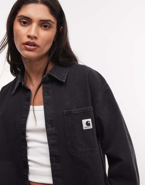 Carhartt WIP - Sobrecamisa vaquera en lavado negro Marly - view 1