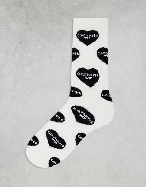 Carhartt WIP – Socken in Weiß mit Herz-Logo  - view 1