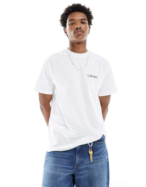 Carhartt WIP soil back print t-shirt in white