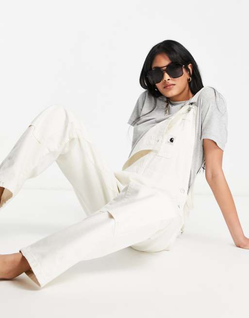 Carhartt WIP Sonora denim overalls in ecru | ASOS