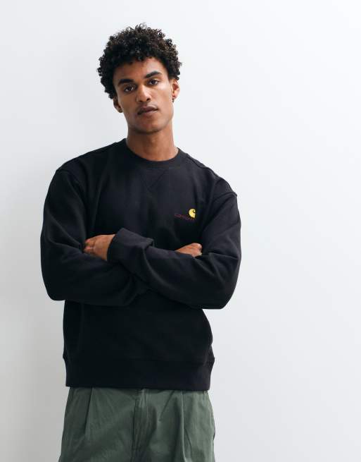 Carhartt WIP - Sort sweatshirt med American Script-print, 2 af 5