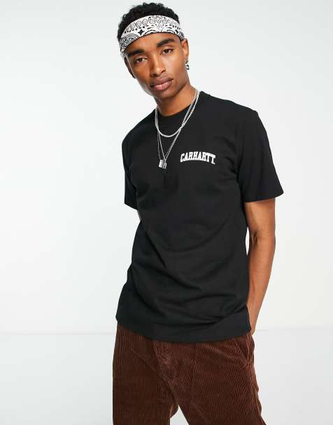 Carhartt WIP - Sort t-shirt med college-print - view 1