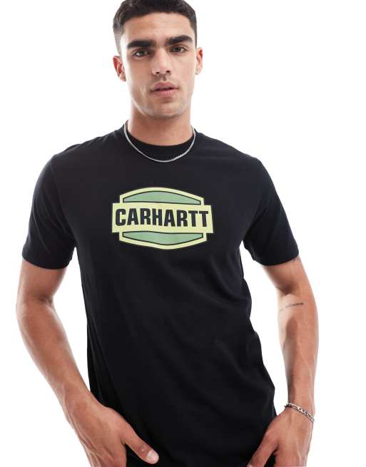 Carhartt WIP - Sort T-shirt med grafik foran