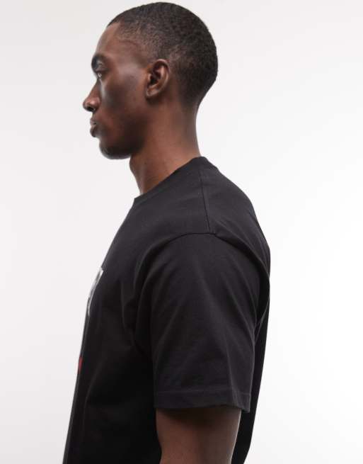 Carhartt WIP - Sort T-shirt med kortlogo, 5 af 5