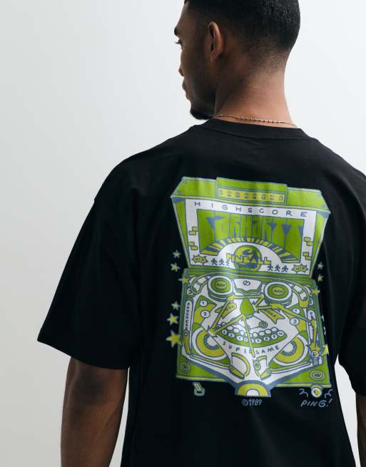 Carhartt WIP - Sort T-shirt med pinball-print, 3 af 5