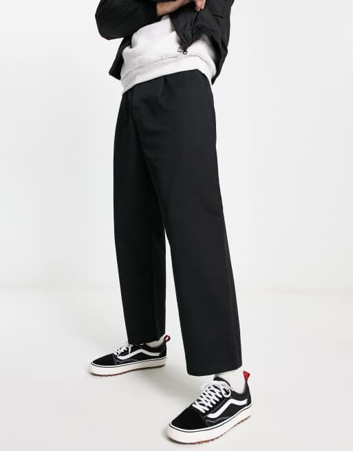 Carhartt WIP - Sorte chinos i afslappet pasform