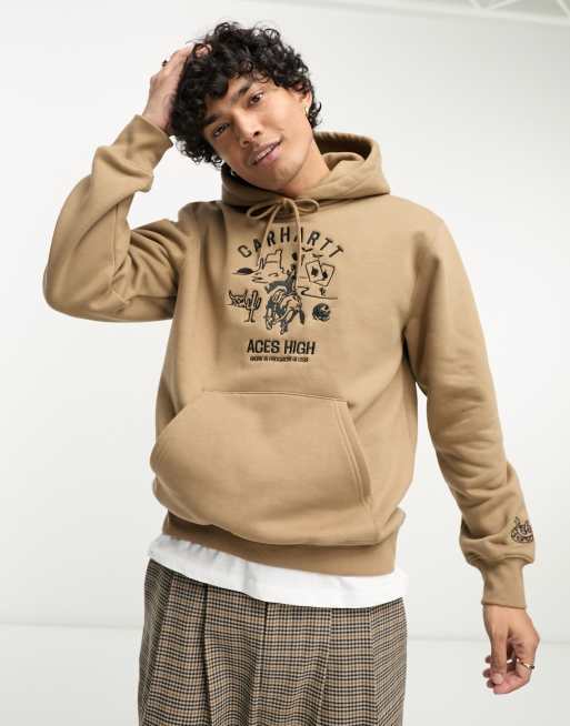 Carhartt WIP – Souvenir Valley – Brązowa bluza z kapturem