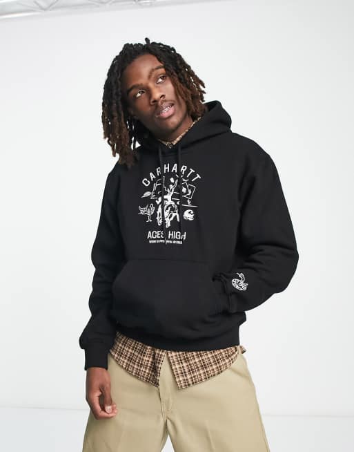Carhartt WIP – Souvenir Valley – Svart huvtröja