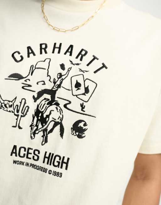 Carhartt WIP souvenir valley t-shirt in off white | ASOS