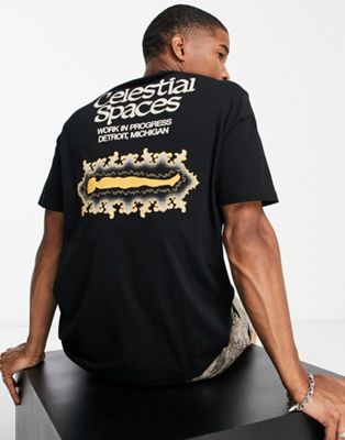 Carhartt WIP spaces backprint t-shirt in black