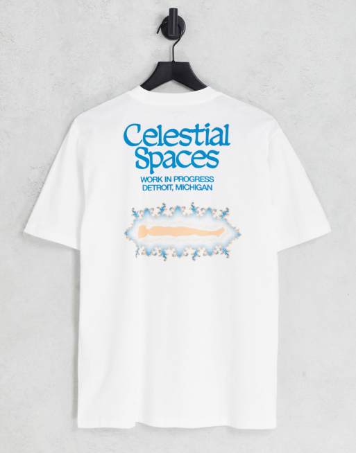 Carhartt WIP - Spaces - T-shirt met print op de rug in wit