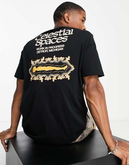 Carhartt WIP - Spaces - T-shirt met print op de rug in zwart