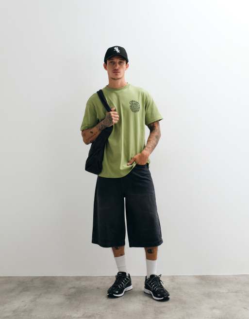 Carhartt WIP spirals back print t-shirt in green, 5 of 5