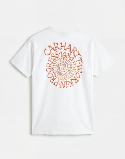 Carhartt WIP - Spirals - T-shirt bianca con stampa sul retro, 6 di 7